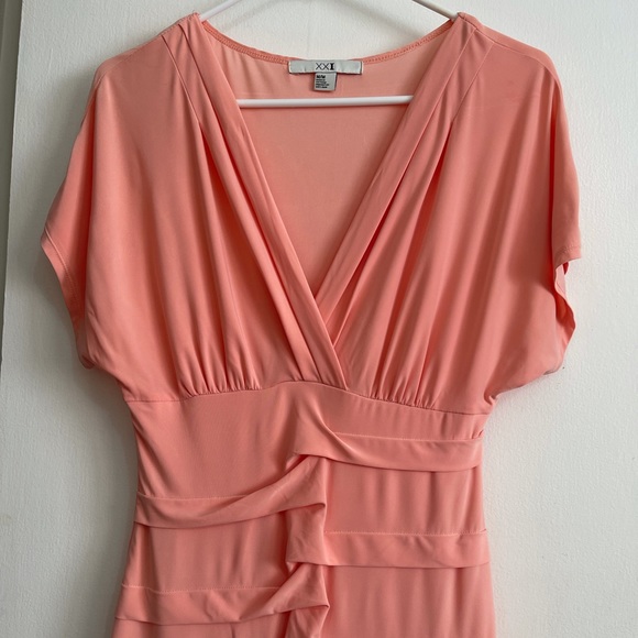 XXI Pink Bodycon Mini Party Cocktail Dress Size Medium - Picture 3 of 6